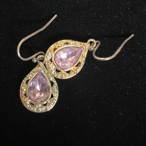 Silver toned Necklace with Earrings Set - Picture 4 of 5